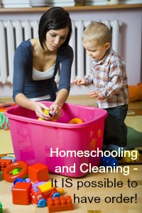 cleaning for homeschooling